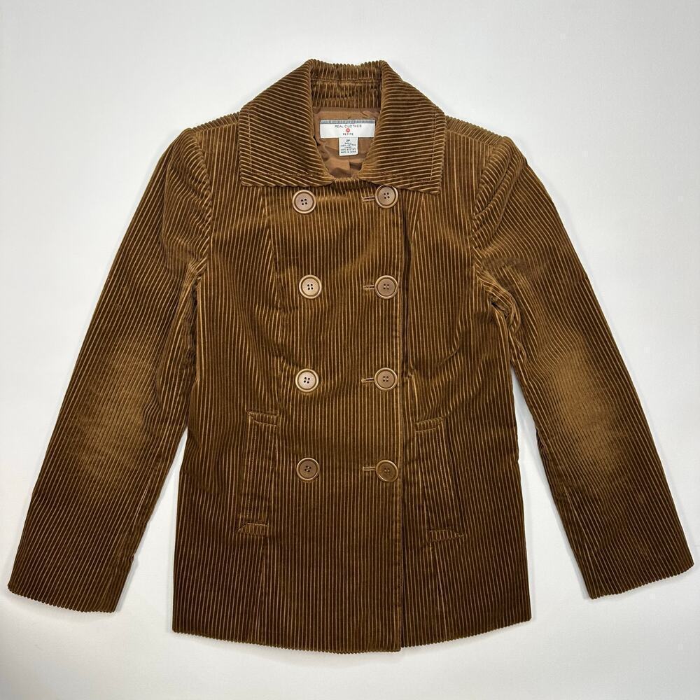 Saks Fifth Avenue Real Clothes Wide Corduroy Blazer Jacket Size 2P